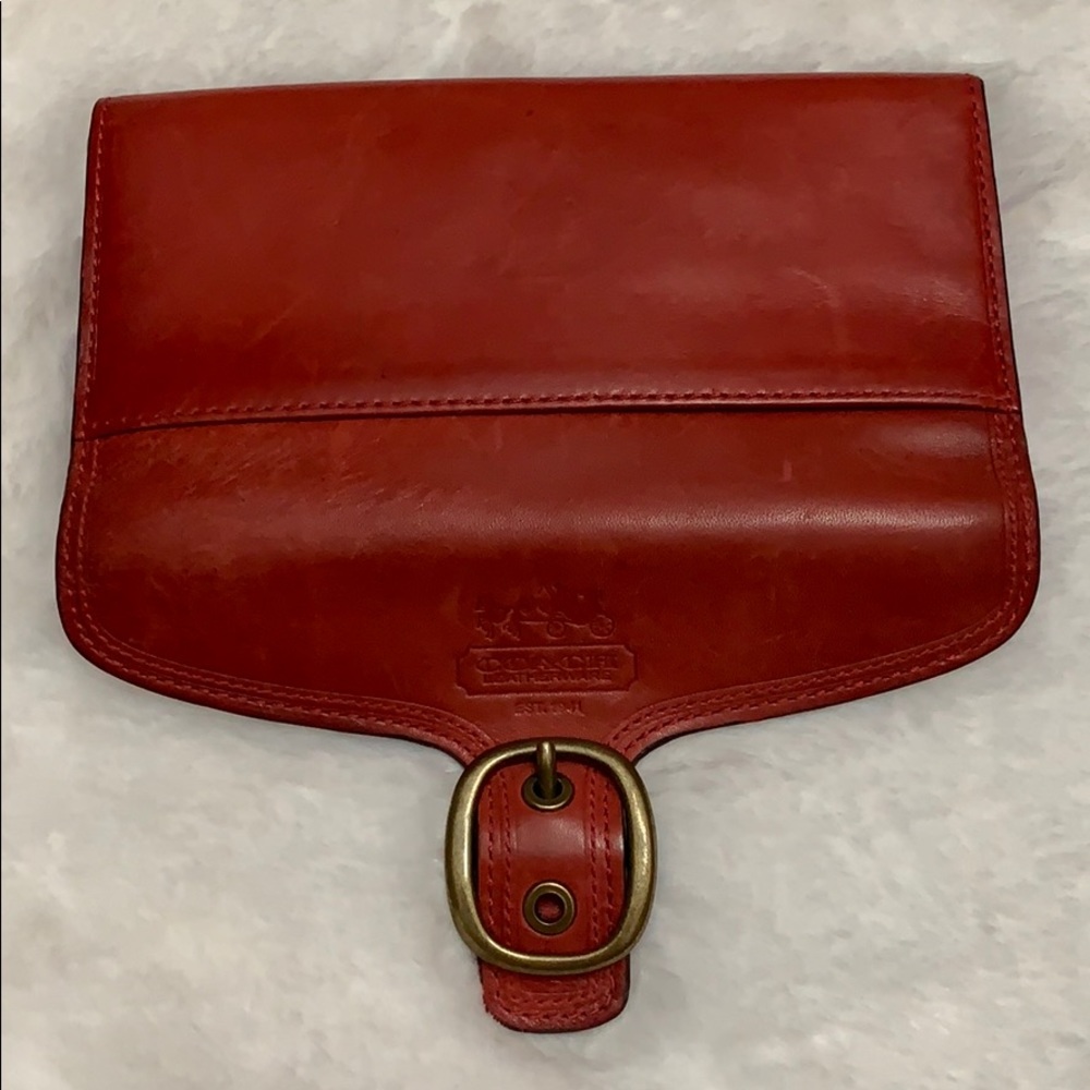 Coach leather Wallet front Buckle Wallet - Picture 6 of 7
